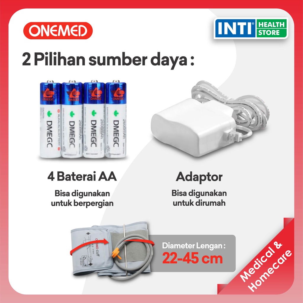 Onemed | Tensi One 1A | Tensimeter Digital | Tensi One Onemed