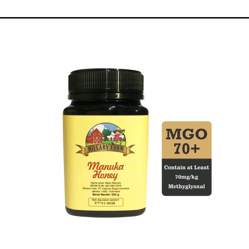 Manuka Honey Hillary Farm Mgo 70+ 500gr