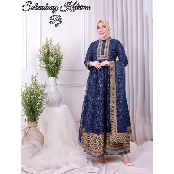 Gamis Selendang Katrina Ekslusif Original Pelangi Jaya Butik-3