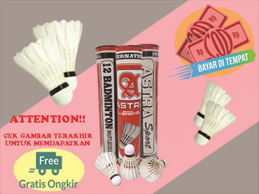 Alat Badminton/Kok Badminton/ SHUTTLECOCK Bulu Tangkis Merah