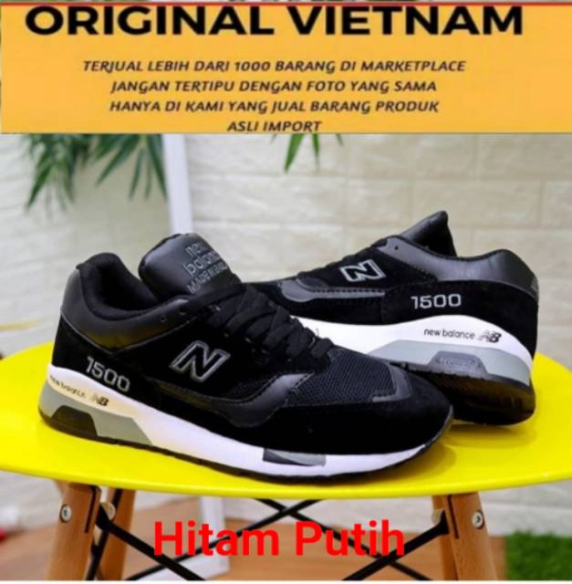 TERLARIS Sneaker Pria Batam ELIZA Darlene Casually Sneakers Putih Hitam Fullblack