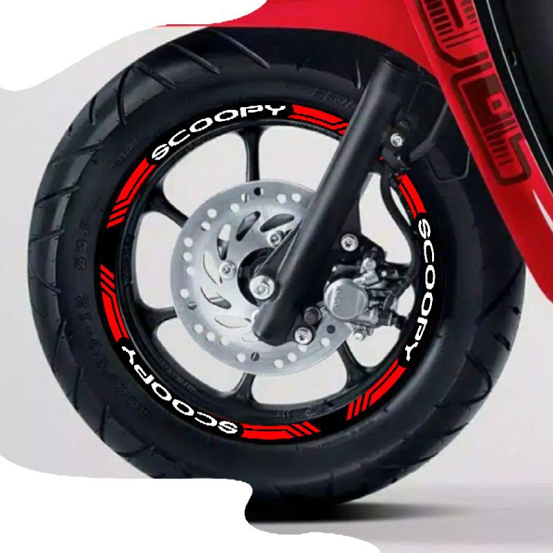 Sticker pelek scoopy