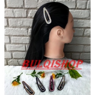 JEPITAN TIPTOP PERMATA BERLIAN KW JEPIT TIKTOK RAMBUT PONI CRYSTAL HAIR CLIP