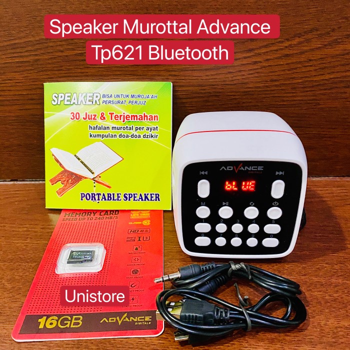 Speaker murottal Al Quran Advance TP621 TP 621 Bluetooth