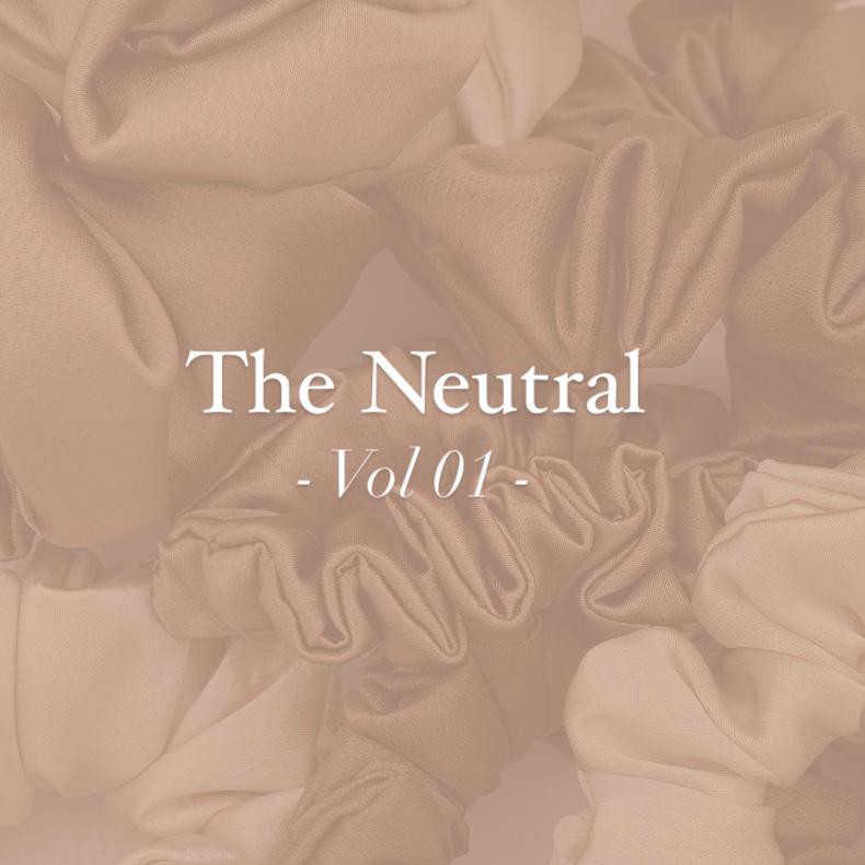 

The Neutral Vol 01 satin scrunchies (100% handmade)