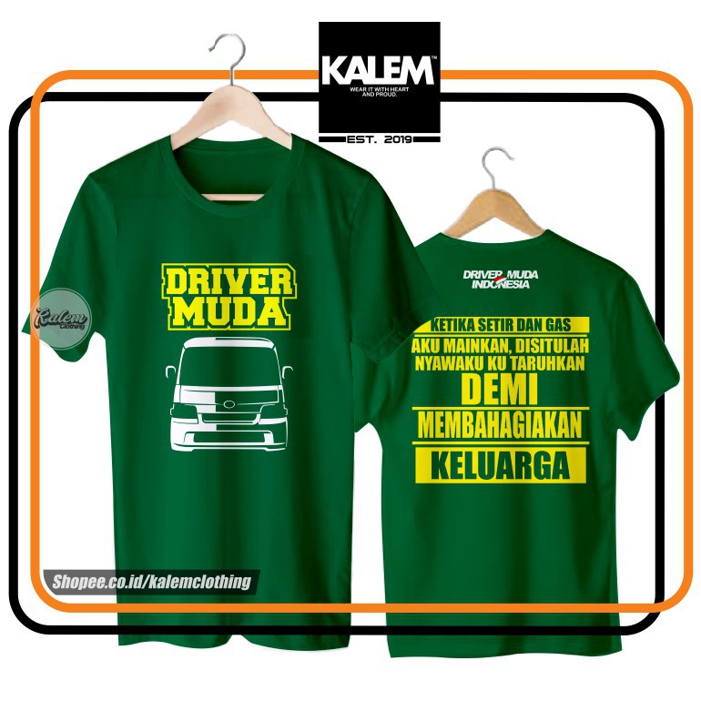 Kaos Baju DRIVER MUDA INDONESIA GRANMAX / GRAN MAX / DEMI MEMBAHAGIAKAN KELUARGA - KALEMCLOTHING