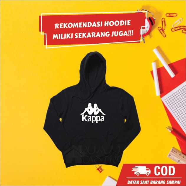 Jaket Sweater Hoodie Pria Wanita KAPPA Distro Murah Keren Berkualitas Premium Terlaris Kekinian
