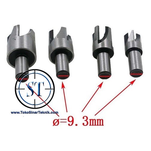 Mata Bor Dowel 4 Pcs Claw Cork Drill Set Wood Plug Kayu Carbon Steel Hole Punch Sleeve 6-16mm