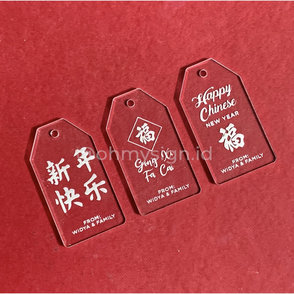 

Hiasan Hampers Tag Chinese New Year Imlek Tag Label Imlek Gift Kado