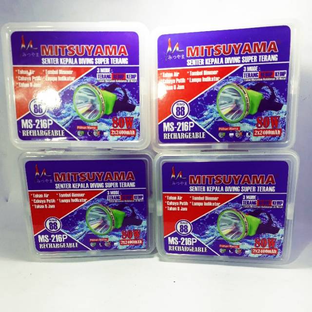 Senter kepala selam 80W mitsuyama ms-216p