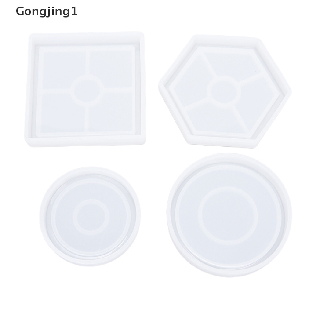 Gongjing1 Coaster / Tatakan Gelas Bahan Silikon Untuk Membuat Perhiasan