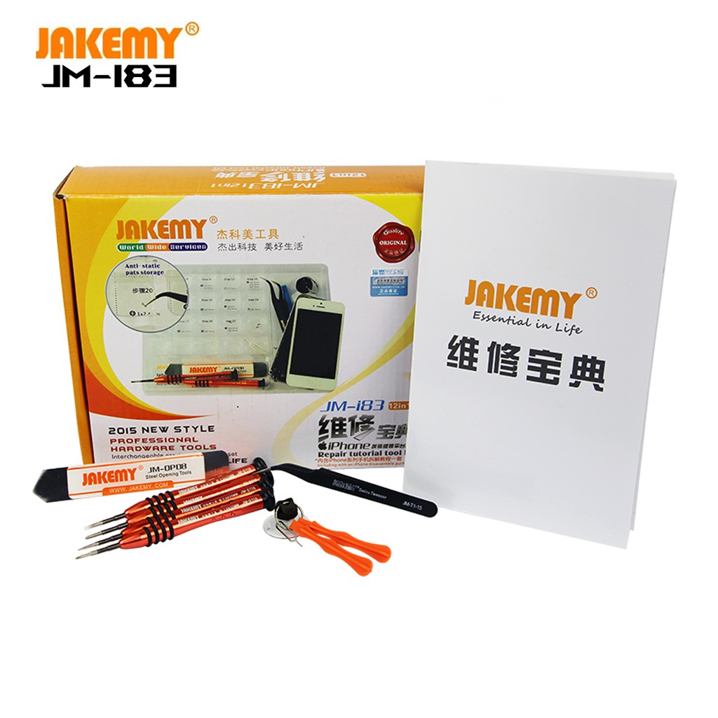 Jakemy 12 in 1 Repair Tools Screwdriver Kit for Smartphone - JM-I83