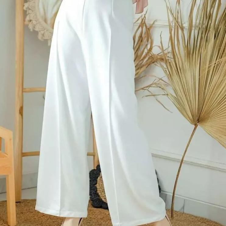 MY.11Au22ᶻ -  CELANA KULOT CUBIT JUMBO XXL SCUBA PREMIUM / celana panjang wanita jumbo
