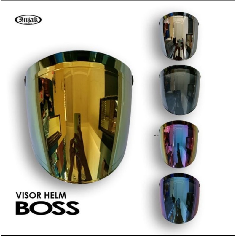 Kaca Helm datar seri Boss kaca helm venom iridium helm bogo