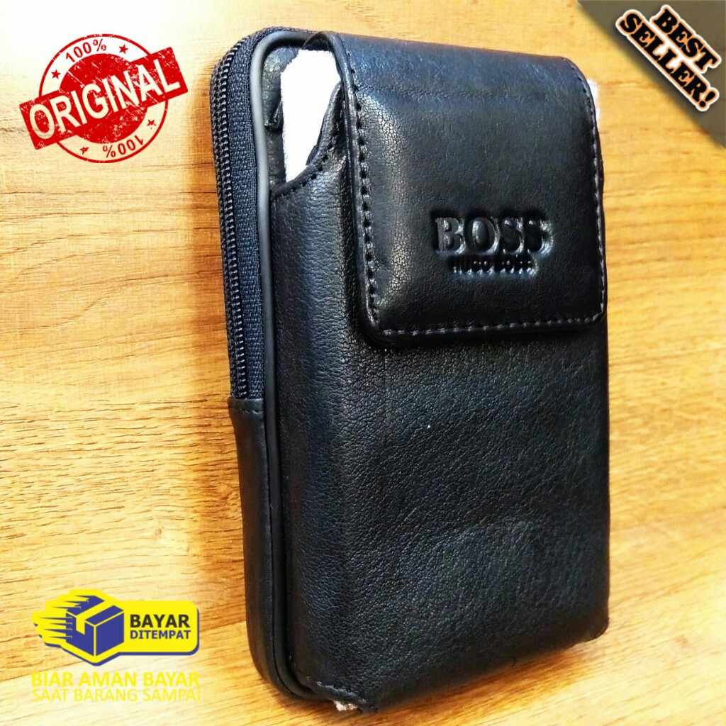Sarung HP Pinggang Kulit Asli Original 100% Kulit Sapi Asli