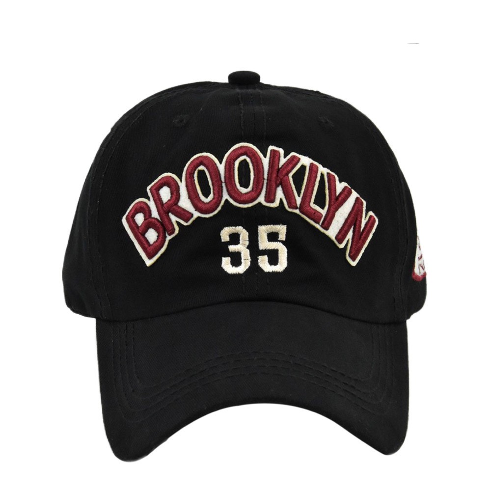 Topi Baseball Bahan Katun Motif Bordir BROOKLYN 35 Inch Untuk Unisex