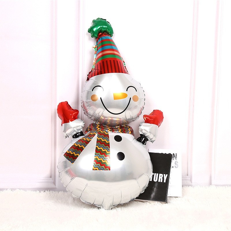 1Pc Christmas Claus Snowman Aluminum Film Balloon For Xmas House Party Decor