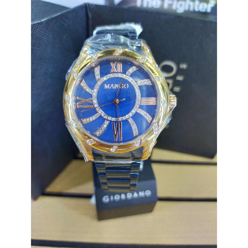 ( ORIGINAL ) Mango MA6702L Jam Tangan Stainless Steel / MA 6702 L