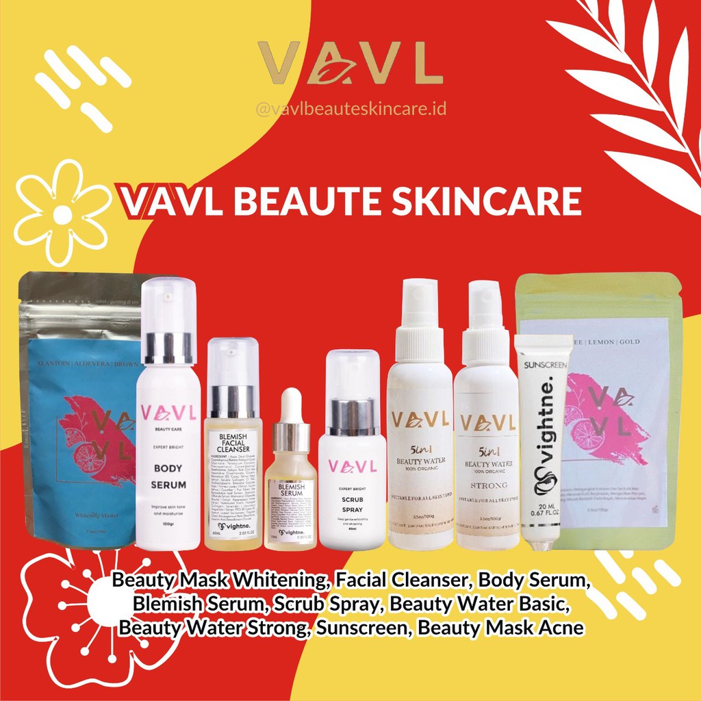 Vavl Beaute - Paket Reseller [10pc] VAVL BEAUTE SKINCARE by Vivalentine 100% Original [Distributor R