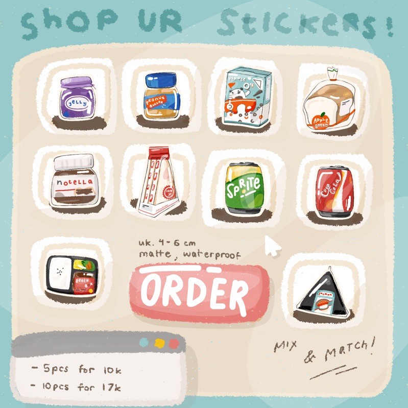 

Riceloaf LoafMart Sticker Shop Stiker Lucu