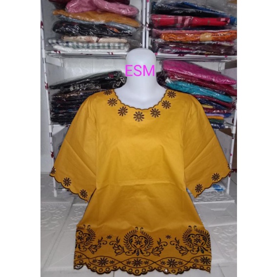 blus katun bordir jumbo