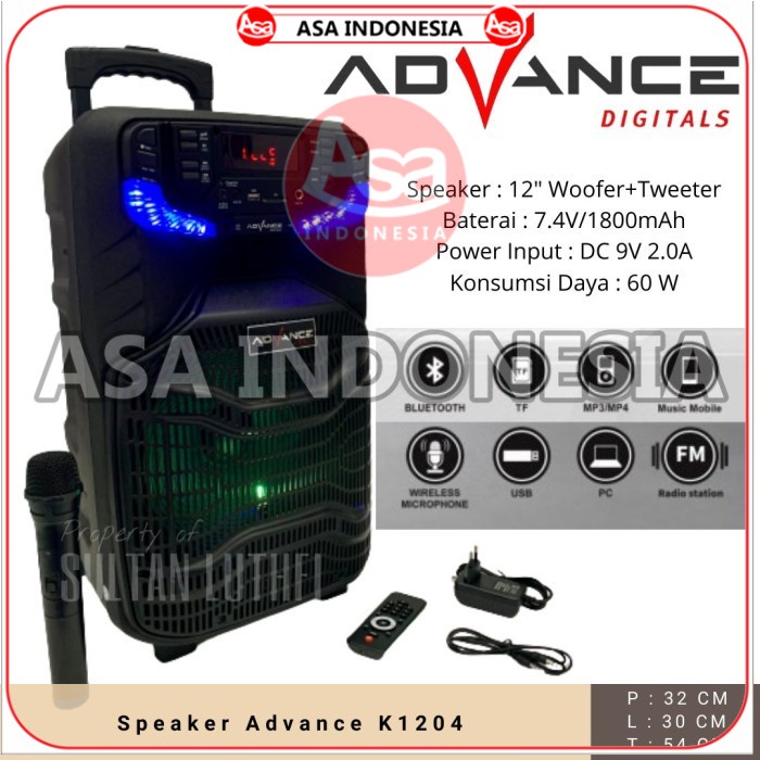 Speaker Advance K1204 - ASA INDONESIA