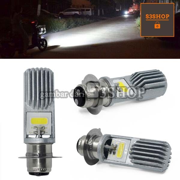 Lampu LED Motor socket H6 2 Warna Warm White Yellow Terang Jauh Pendek