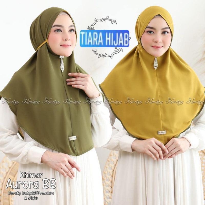 BISA COD .BERGO TERBARU .AURORA MARYAM Bolbal 2 Tone original by Kimikey Hijab