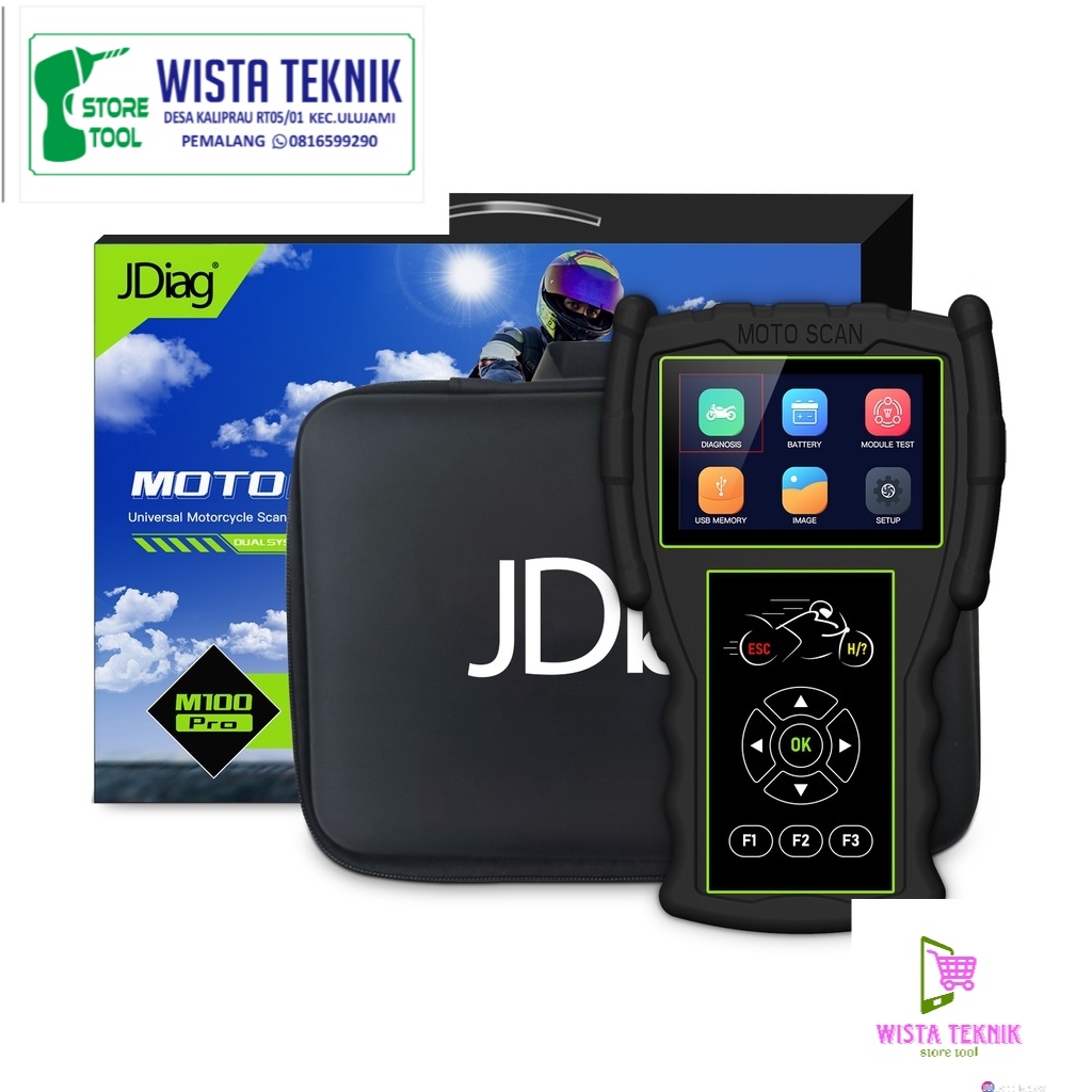 JDIAG M100 PRO Scanner Motor injeksi honda yamaha obd1 dan obd2-2