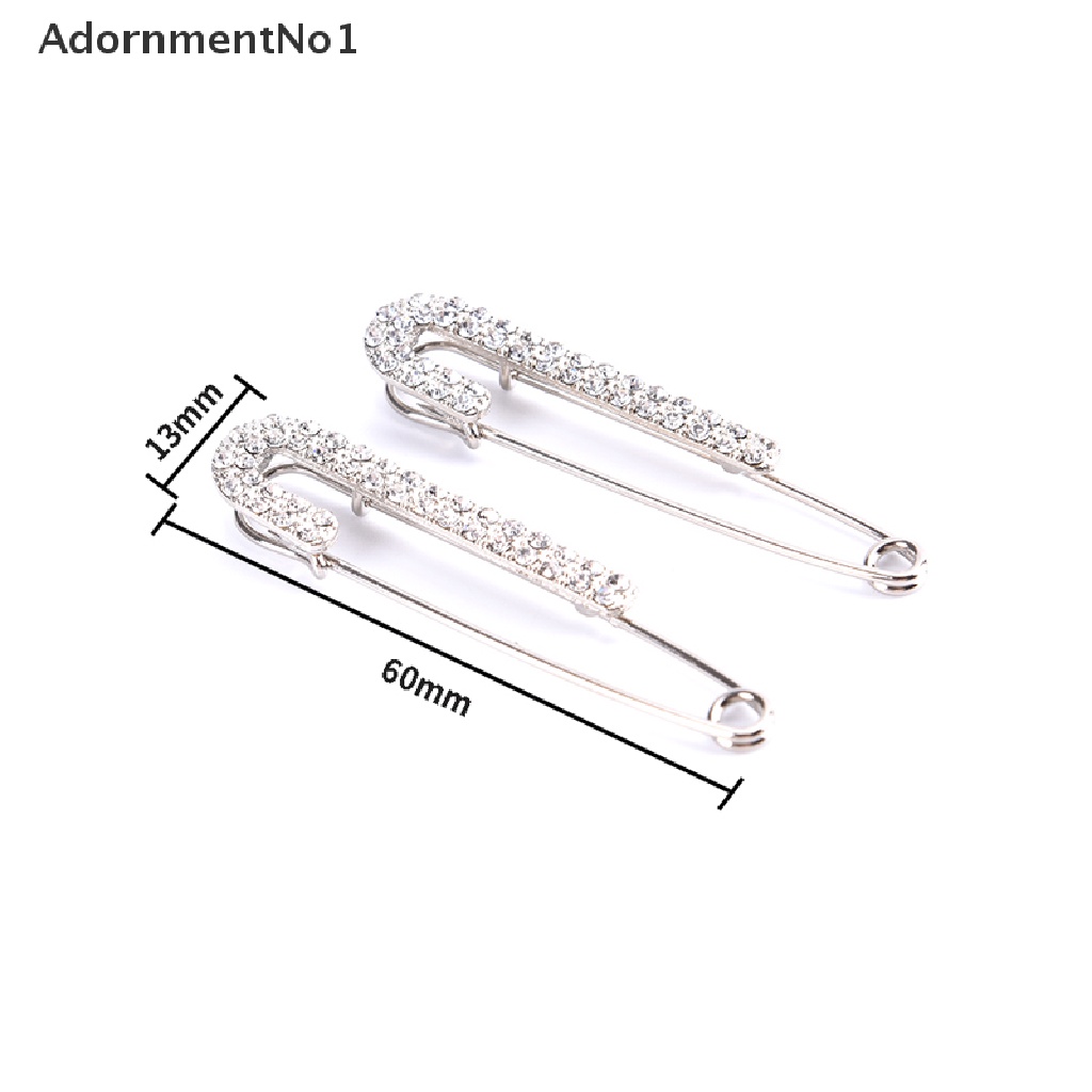 (AdornmentNo1) 2pcs / Set Bros / Pin Motif Ranting Pohon Aksen Kristal + Berlian Imitasi Untuk Aksesoris Wanita / Hijab