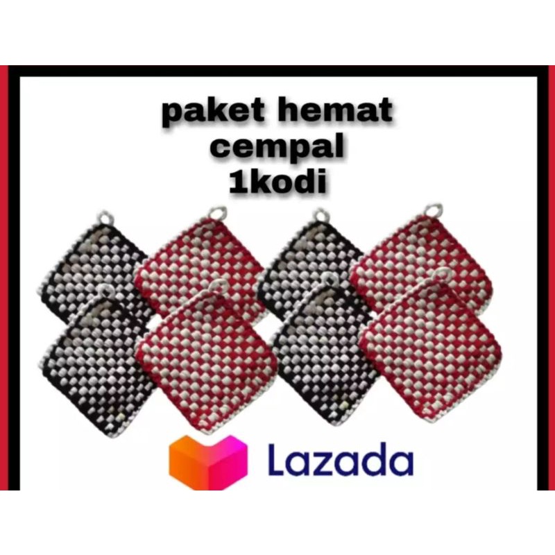 cempal anyam/cempal panci anti panas bisa buat lap 1 lusin isi 12pc terlaris,murah,bisa cod