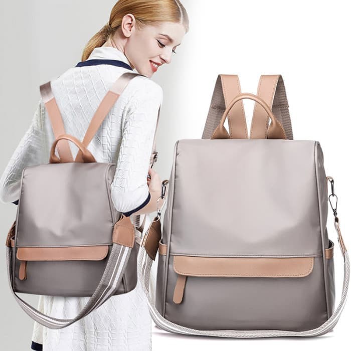 [CEV-TCE-1] Tas Ransel Korea Wanita Casual Smart Oxford Anti Maling