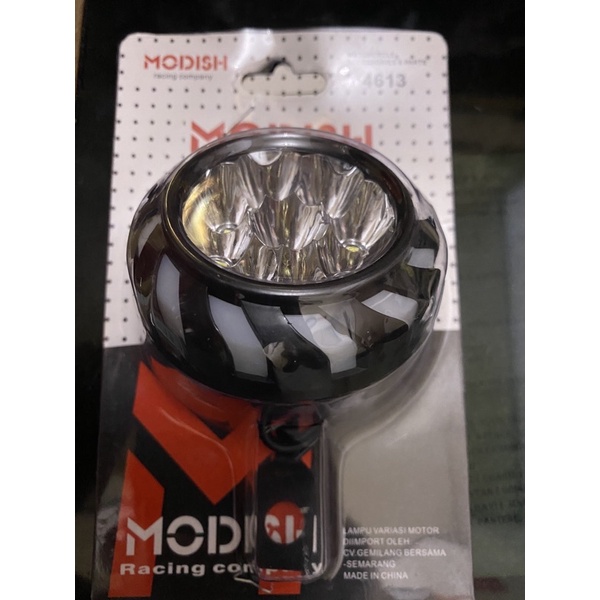 lampu tembak bulat 9 led+Angel dudukan spion