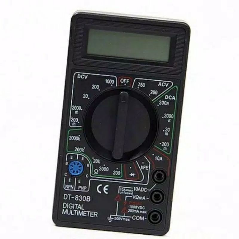 Multitester / avometer / Multimeter Digital DT830B + Baterai Siap Pakai