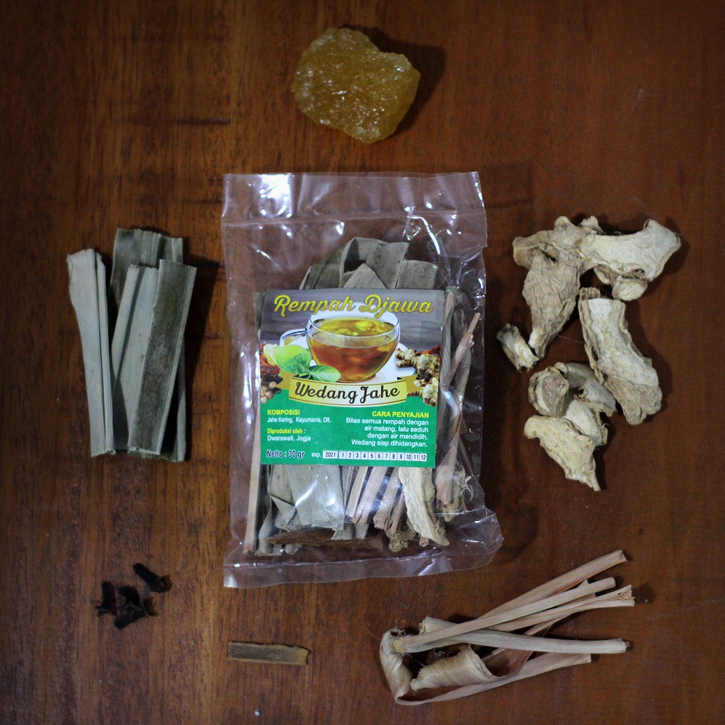 

Empon-empon Wedang Jahe (Rempah DiOven) + Gula Batu
