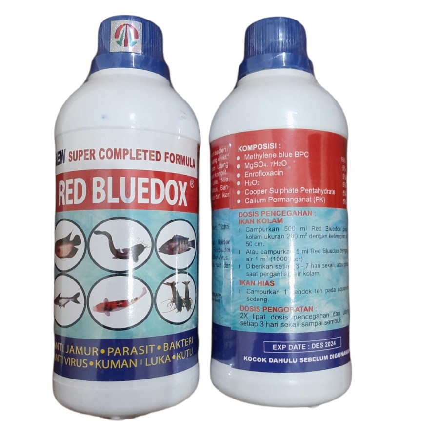 Red Bluedox / Obat Anti Jamur, Parasit dan Bakteri 500ml