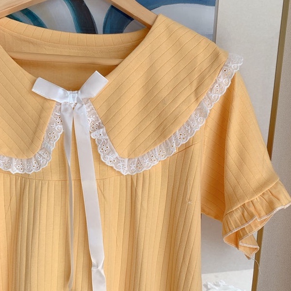 BAJU TIDUR WANITA PIYAMA WANITA BAJU TIDUR PIYAMA BAJU TIDUR WANITA MURAH PAKAIAN TIDUR ROK TIDUR BAJU TIDUR WANITA DASTER CORRINE PAJAMAS DRESS-3