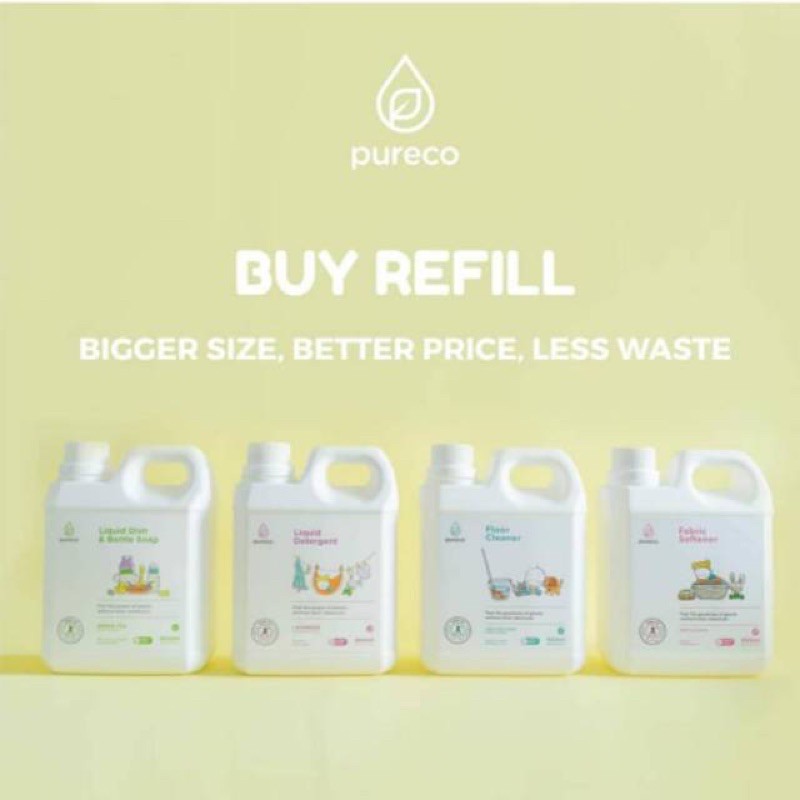 Pureco Cairan Pembersih Aman Refill 900ml