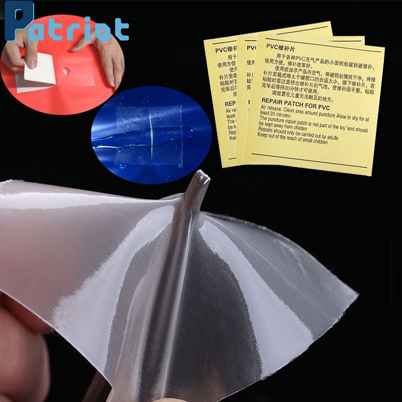 Waterproof Transparent Cloth Patches / Outdoor Tent Jacket Repair Tape / PVC Self Adhesive Nylon Sticker For Inflatable Products