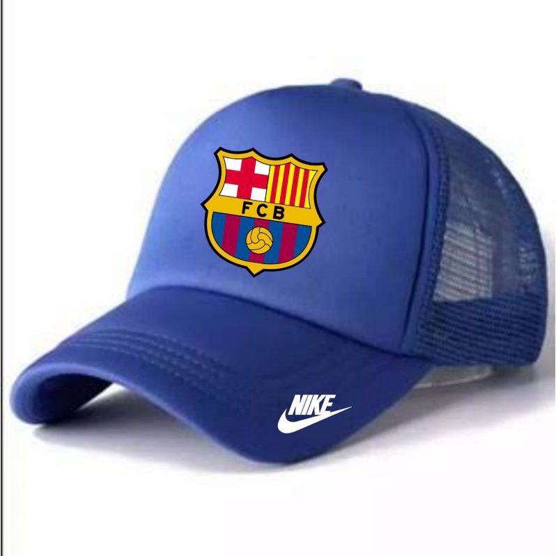 ICONS TOPI JARING BARCA / TOPI PRIA / SNAPBACK CAP / TRUCKER HAT / TOPI JARING LOGO BOLA BARCELONA
