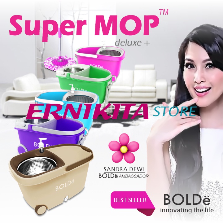 BOLDe SUPERMOP DELUXE PLUS - Alat Pel Modern Utilitas Komplit