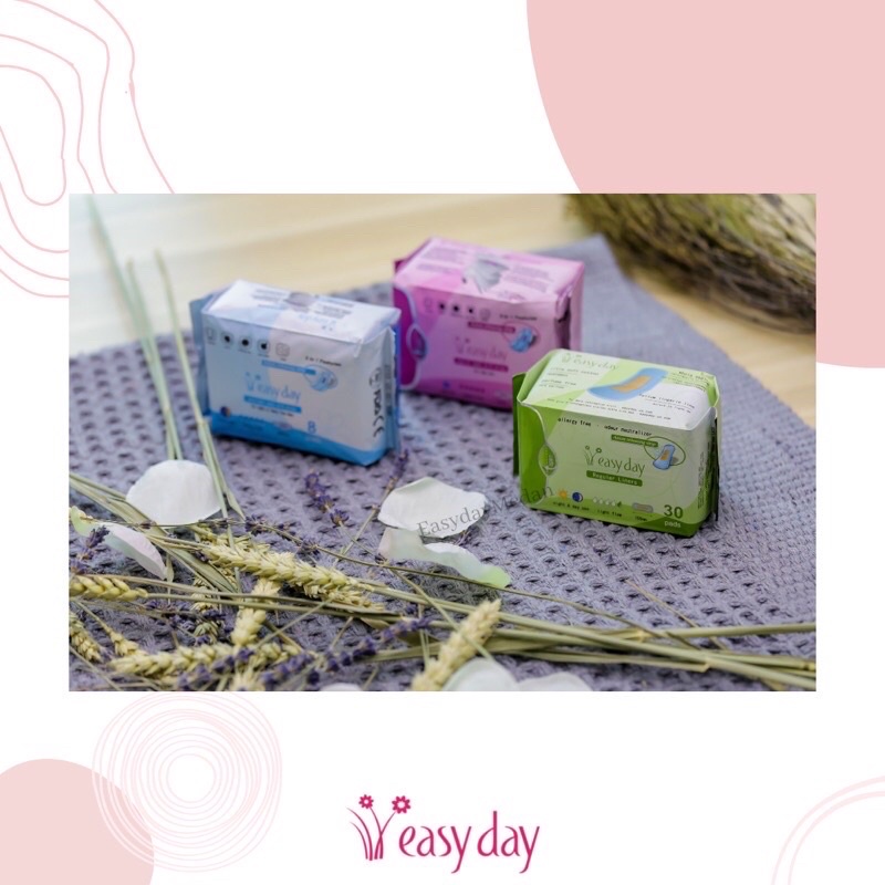 Easyday Pembalut Premium Anti Bakteri Paket Hemat 2/4/6/9 Bungkus Bebas Mix Semua Ukuran