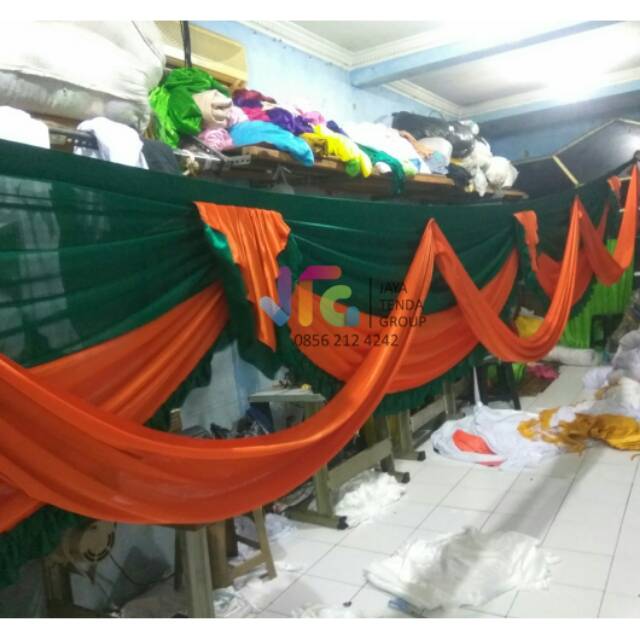 Rumbai Tenda Model Selendang | Rumbay Tenda Pernikahan Rombe Tenda Poni Tenda Rumbai Tenda Pesta