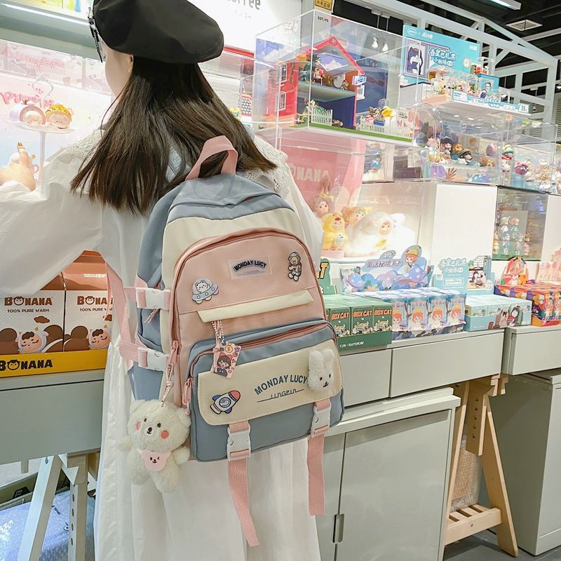 Tas Ransel Wanita Backpack Korea Import 34 + BONEKA