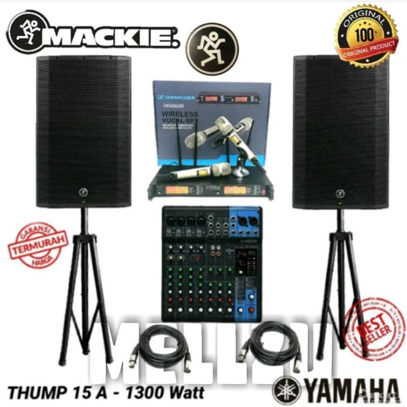 Paket Sound Yamaha MG10XU -MACKIE THUMP 15 A - 1300 Watt ORIGINAL