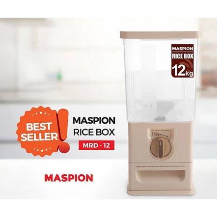 PAKET Maspion MRD 12 Rice Box 12Kg / Tempat Beras 12Kg ORIGINAL NEW PROMO