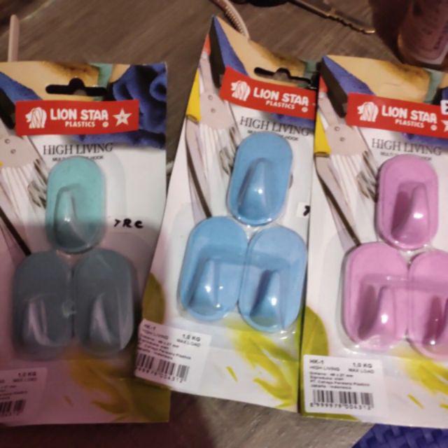 Capstock Tempel / Hanger Hook Merk Lion Star Isi 3 Pcs Hk-2