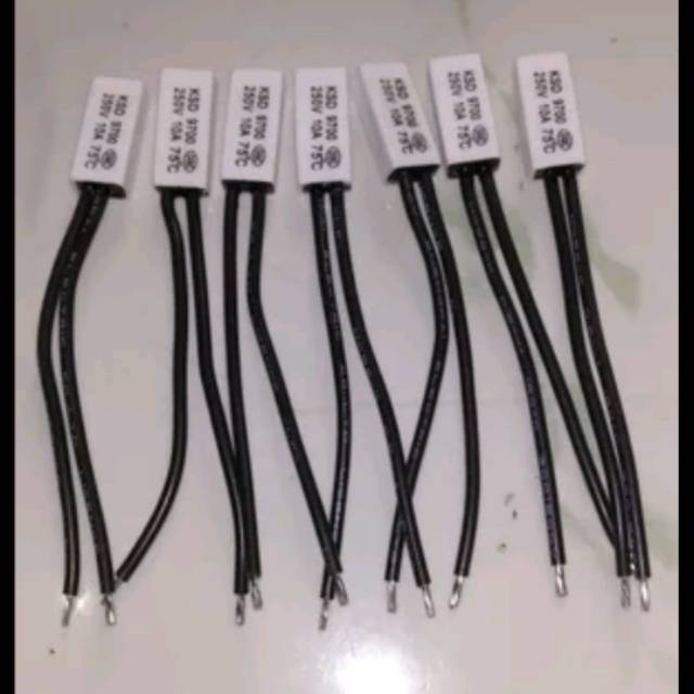 Thermofuse Thermostat Termostat Termofuse Control Suhu 10A KSD9700 KSD 9700 sakelar Fuse Otomatis On