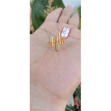 cincin perak lapis emas 22karat