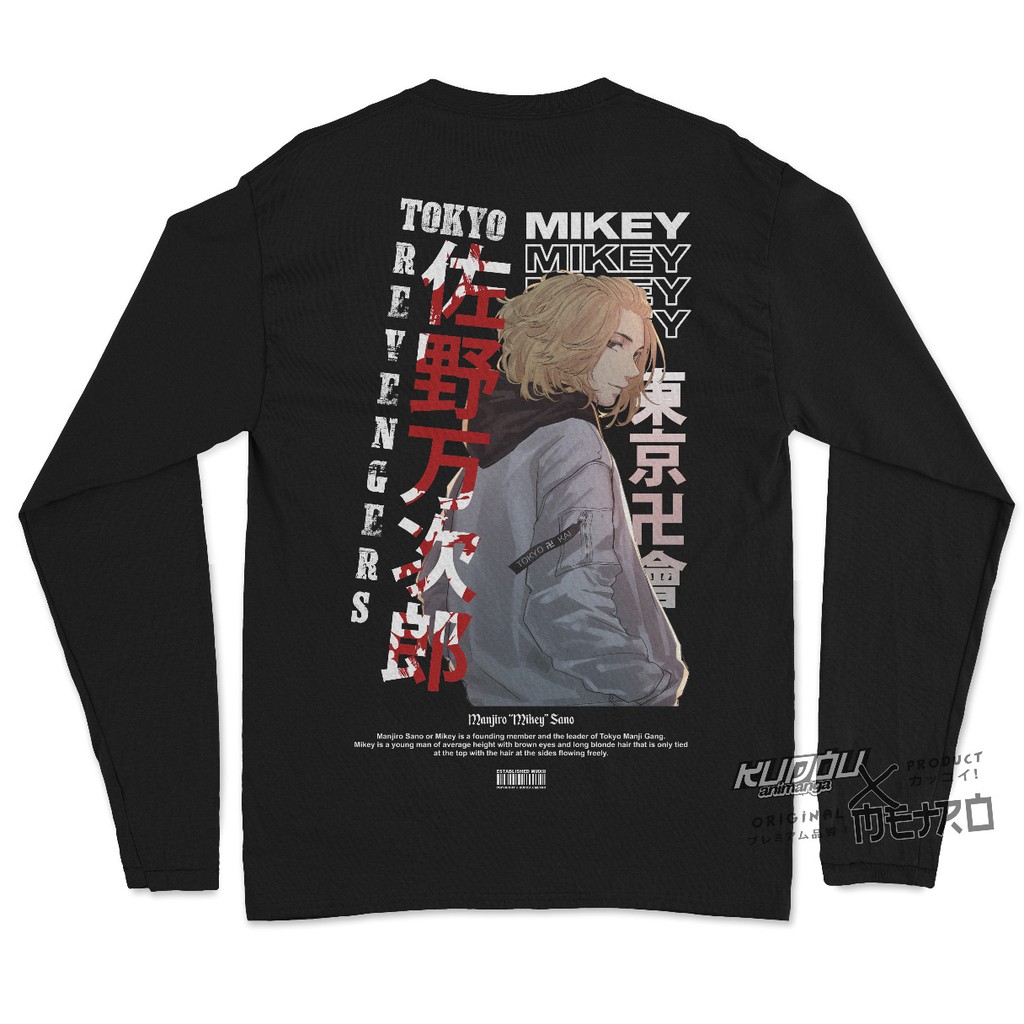 Longsleeve Mikey Manjiro Sano Anime Manga Tokyo Revengers Premium Unisex